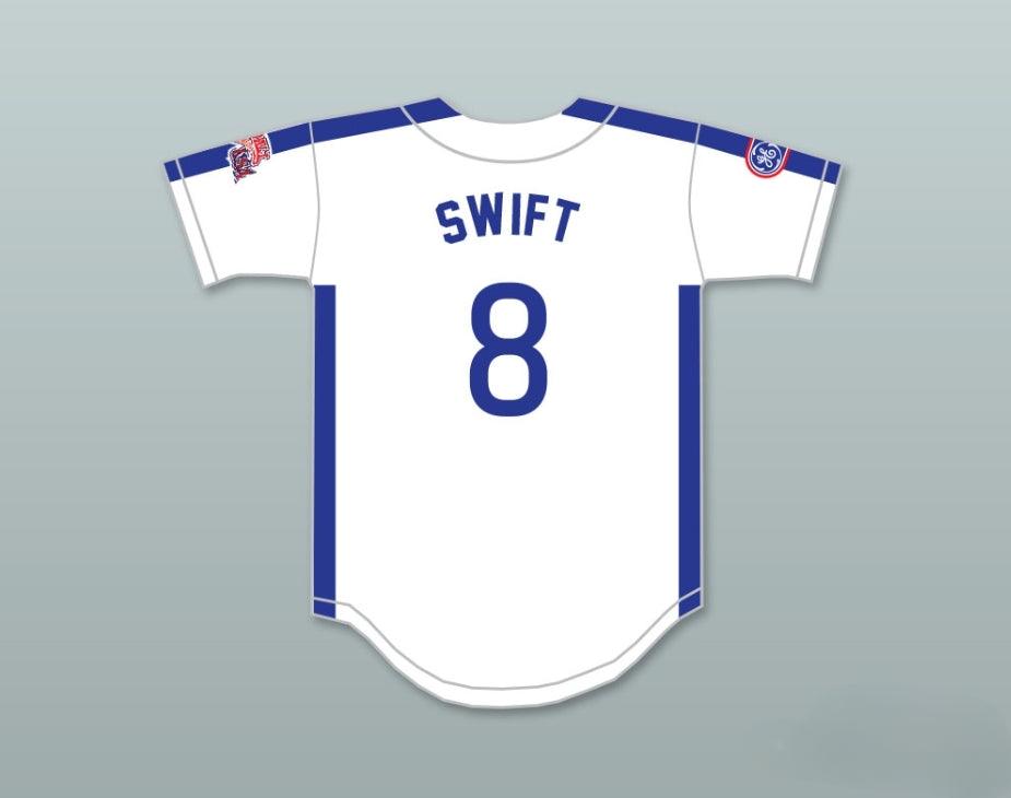 Custom Any Name Number BILL SWIFT 8 1984 USA TEAM WHITE BUTTON DOWN BASEBALL JERSEY Top Stitched S-6XL
