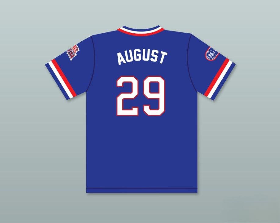 Custom Any Name Number DON AUGUST 29 1984 USA TEAM BLUE BASEBALL JERSEY Top Stitched S-6XL
