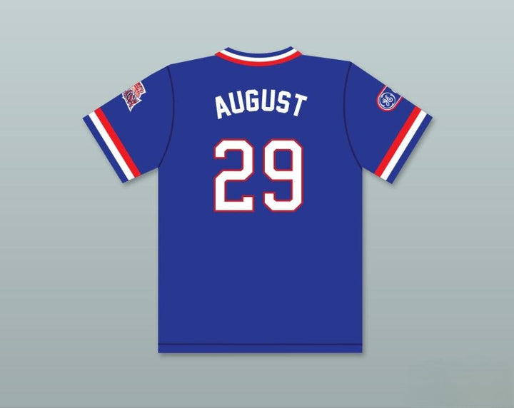 Custom Any Name Number DON AUGUST 29 1984 USA TEAM BLUE BASEBALL JERSEY Top Stitched S-6XL