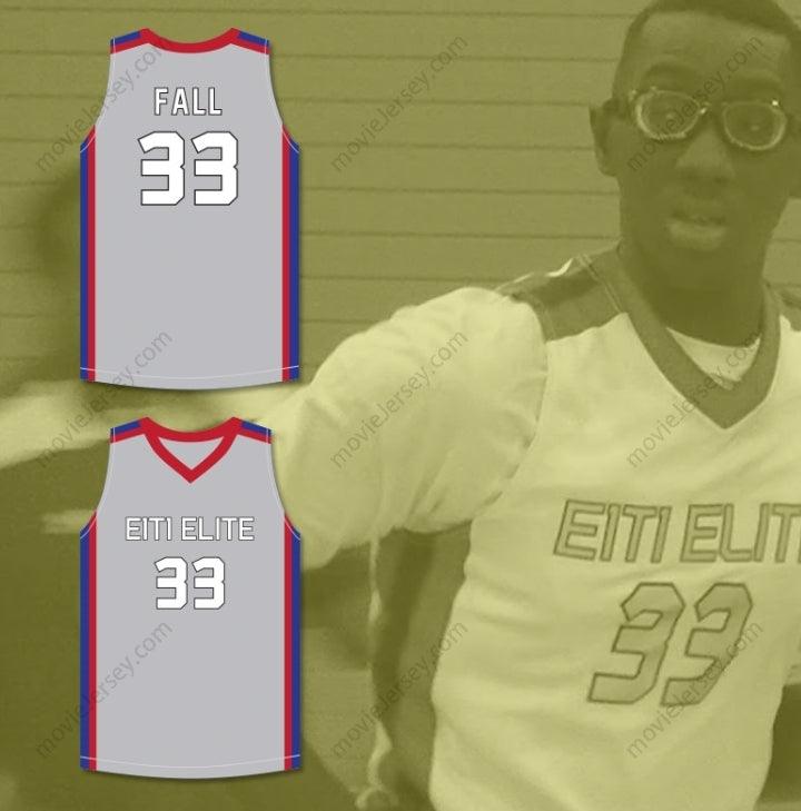 CUSTOM ANY Name Number TACKO FALL 33 EACH 1 TEACH 1 ELITE AAU GRAY BASKETBALL JERSEY 2 Top Stitched S-6XL