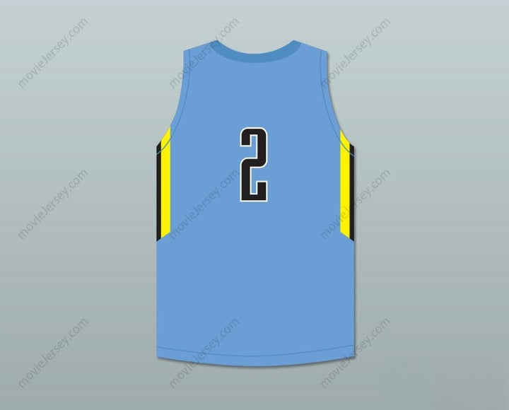 CUSTOM ANY Name Number PLAYER 2 PLAYGROUND ELITE  LIGHT BLUE BASKETBALL JERSEY Top Stitched S-6XL