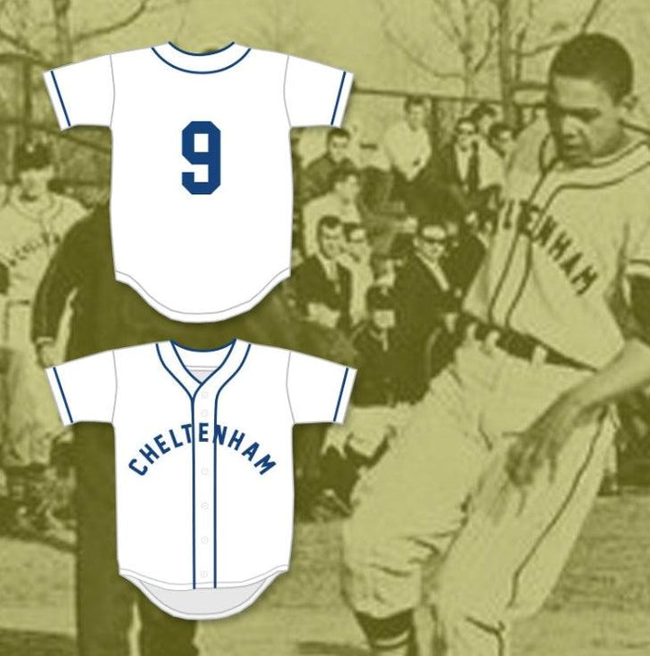 Custom Any Name Number REGGIE JACKSON 9 CHELTENHAM HIGH SCHOOL PANTHERS WHITE BASEBALL JERSEY 1 Top Stitched S-6XL