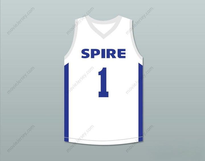 CUSTOM ANY Name Number LAMELO BALL 1 SPIRE WHITE BASKETBALL JERSEY Top Stitched S-6XL