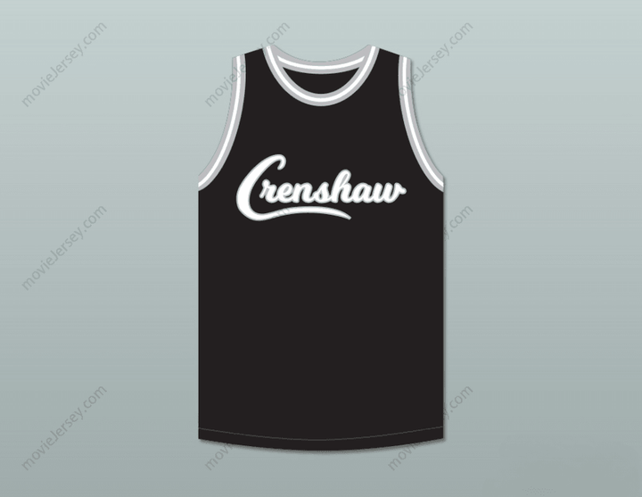 CUSTOM ANY Name Number NIPSEY HUSSLE 33 CRENSHAW BLACK BASKETBALL JERSEY Top Stitched S-6XL