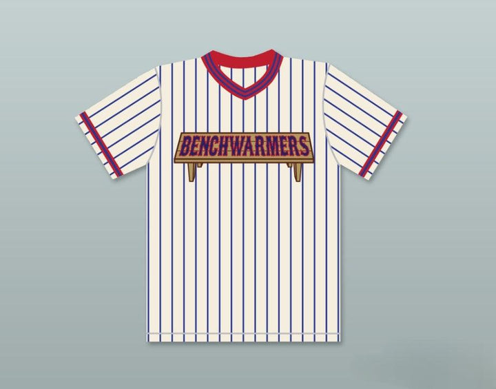 Custom Any Name Number JON LOVITZ MEL CARMICHAEL 24 BENCHWARMERS PINSTRIPED BASEBALL JERSEY Top Stitched S-6XL