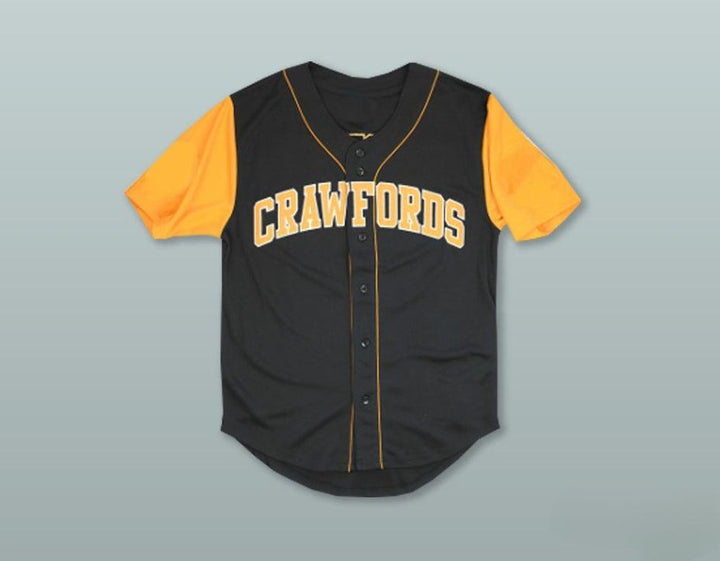 Custom Any Name Number  CRAWFORDS 30 NEGRO LEAGUE BLACK BASEBALL JERSEY Top Stitched S-6XL