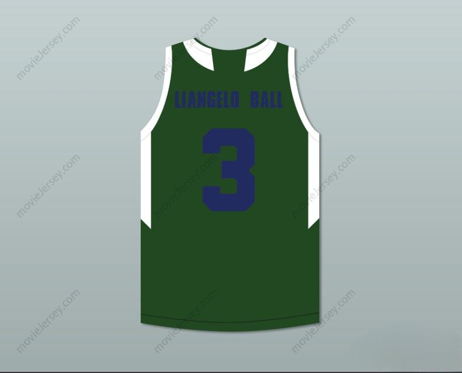 CUSTOM ANY Name Number LIANGELO BALL 3 CHINO HILLS HUSKIES GREEN BASKETBALL JERSEY WITH PATCH Top Stitched S-6XL