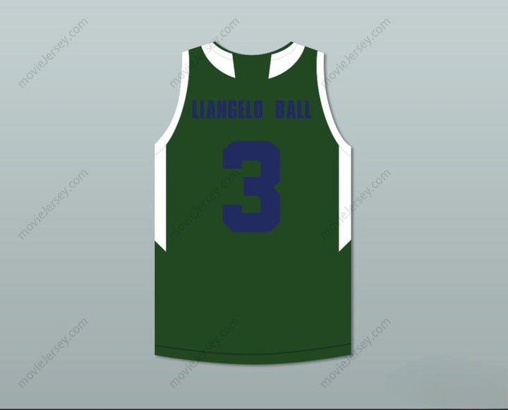 CUSTOM ANY Name Number LIANGELO BALL 3 CHINO HILLS HUSKIES GREEN BASKETBALL JERSEY WITH PATCH Top Stitched S-6XL