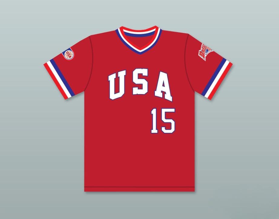 Custom Any Name Number SCOTT BANKHEAD 15 1984 USA TEAM RED BASEBALL JERSEY Top Stitched S-6XL