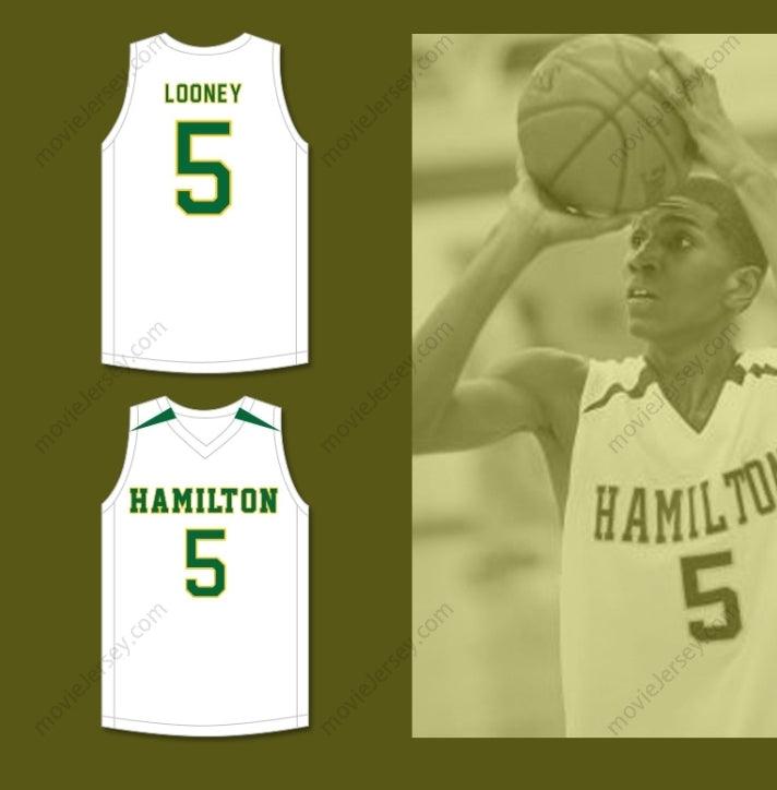 CUSTOM ANY Name Number KEVON LOONEY 5 ALEXANDER  HIGH SCHOOL WILDCATS WHITE BASKETBALL JERSEY 2 Top Stitched S-6XL