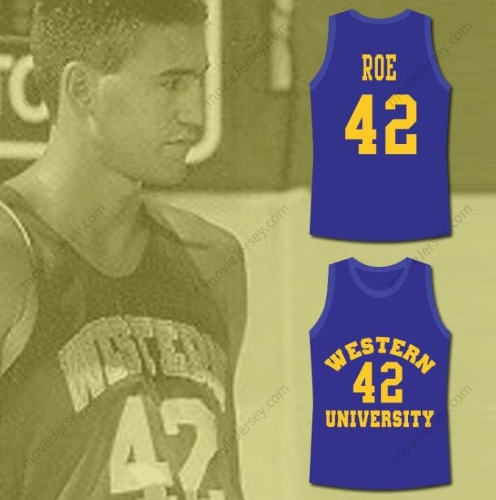CUSTOM ANY Name Number MATT NOVER RICKY ROE WESTERN UNIVERSITY BASKETBALL JERSEY BLUE CHIPS MOVIE Top Stitched S-6XL