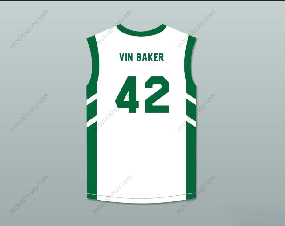 CUSTOM ANY Name Number VIN BAKER 42 WHITE BASKETBALL JERSEY DENNIS RODMAN'S BIG BANG IN PYONGYANG Top Stitched S-6XL