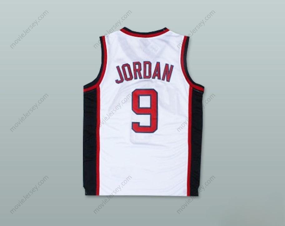 CUSTOM ANY Name Number 1984 MICHAEL   9 USA TEAM HOME BASKETBALL JERSEY Top Stitched S-6XL