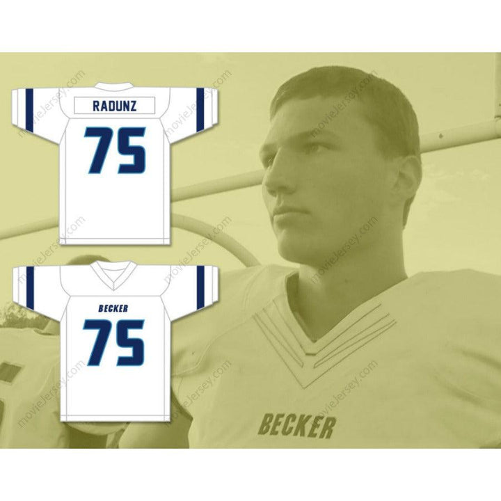 CUSTOM ANY Name Number DILLON RADUNZ 75 BECKER HIGH SCHOOL BULLDOGS Football Jersey Top Stitched S-6XL