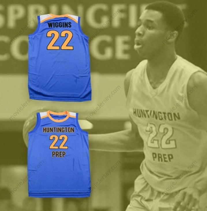 CUSTOM ANY Name Number ANDREW WIGGINS 22 PREP BASKETBALL JERSEY Top Stitched S-6XL