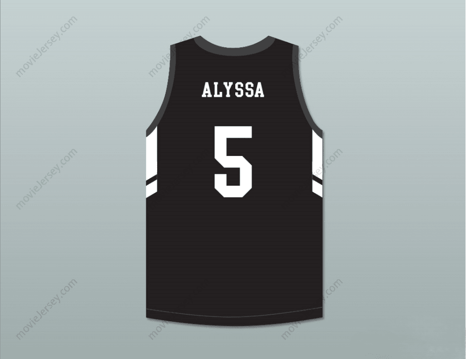 CUSTOM ANY Name Number ALYSSA 5 MAMBA BALLERS BLACK BASKETBALL JERSEY VERSION 3 Top Stitched S-6XL