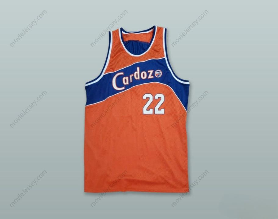CUSTOM ANY Name Number CARDOZO JUDGES 22 ORANGE RUCKER PARK BASKETBALL JERSEY Top Stitched S-6XL
