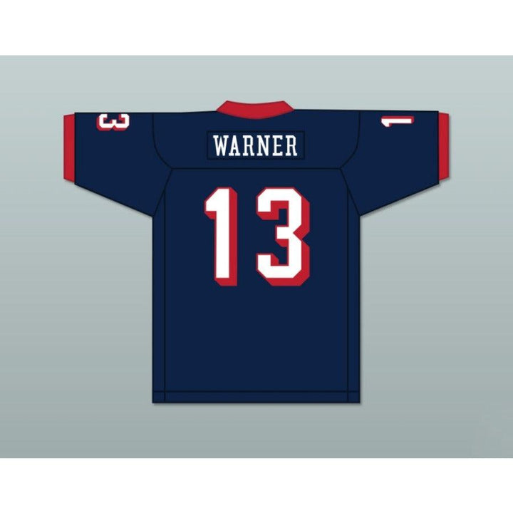 CUSTOM ANY Name Number KURT WARNER 13 IOWA BARNSTORMERS Football Jersey Top Stitched S-6XL