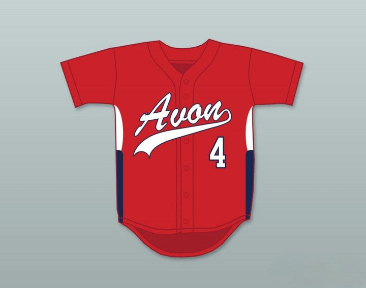 Custom Any Name Number GEORGE SPRINGER 4   OLD FARMS SCHOOL WINGED BEAVERS RED BASEBALL JERSEY 2 2 Top Stitched S-6XL