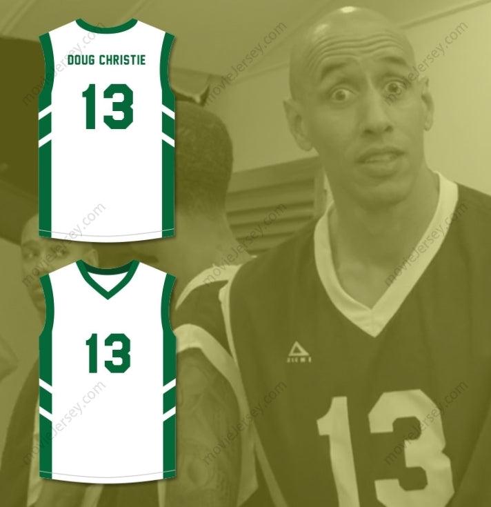 CUSTOM ANY Name Number DOUG CHRISTIE 13 WHITE BASKETBALL JERSEY DENNIS RODMAN'S BIG BANG IN PYONGYANG Top Stitched S-6XL