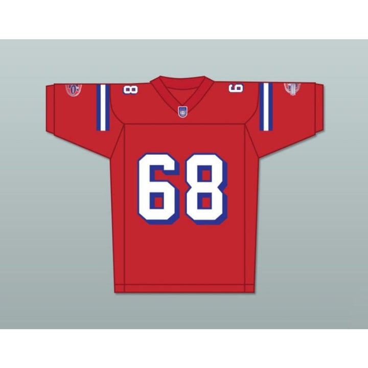 CUSTOM ANY Name Number JUMBO FUMIKO 68 WASHINGTON SENTINELS HOME Football Jersey Top Stitched S-6XL