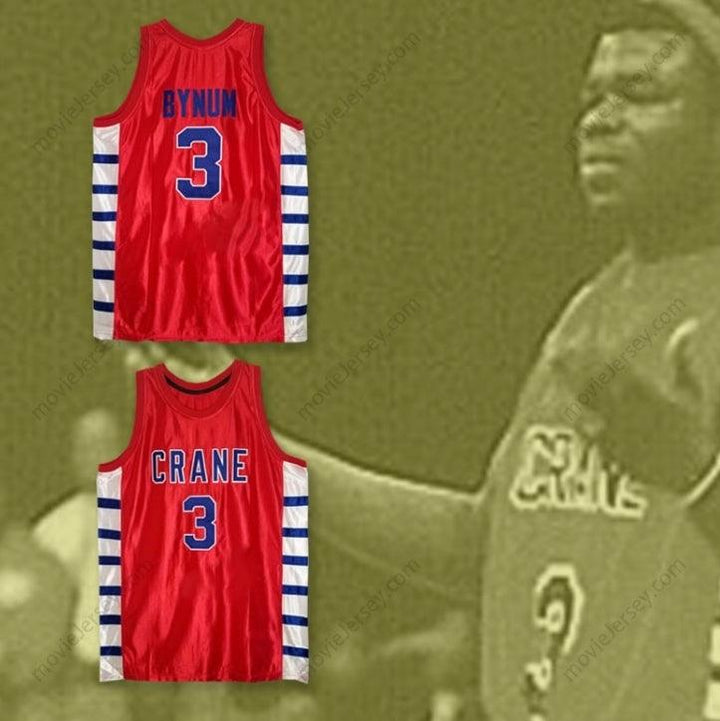 CUSTOM ANY Name Number WILL BYNUM 3 CRANE HIGH SCHOOL COUGARS RED BASKETBALL JERSEY Top Stitched S-6XL