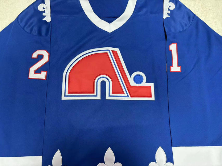 Custom Any Name Number PETER FORSBERG WHA QUEBEC NORDIQUES HOCKEY JERSEY Top Stitched S-6XL