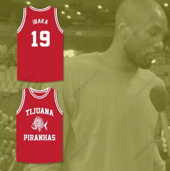 CUSTOM ANY Name Number SERGE IBAKA 19 TIJUANA PIRANHAS RED BASKETBALL JERSEY MEXICAN EXPANSION TEAM Top Stitched S-6XL