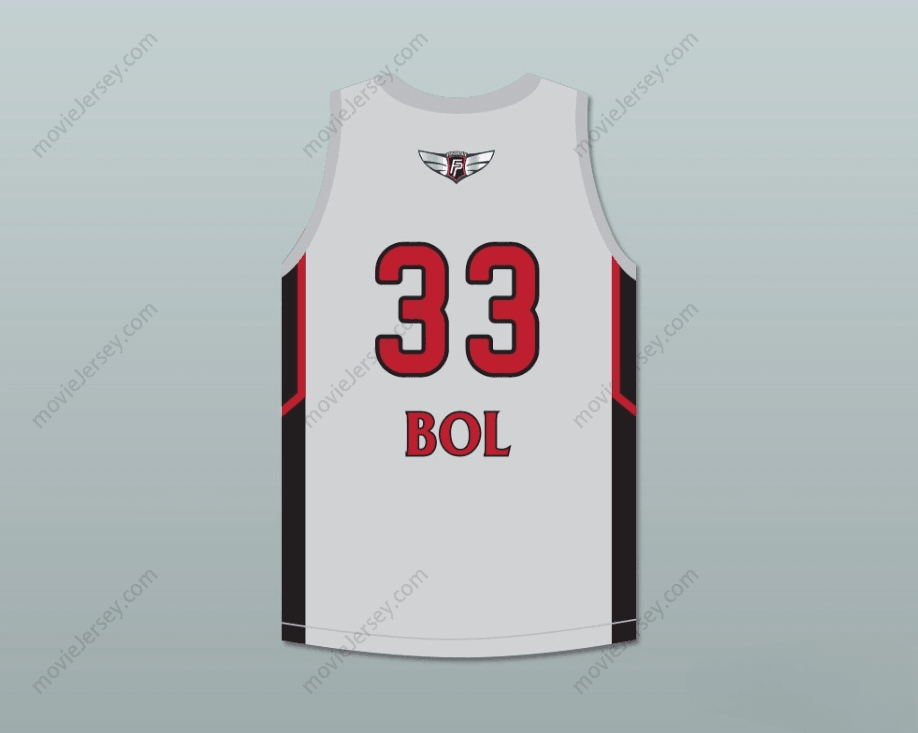 CUSTOM ANY Name Number BOL BOL 33  PREP GRAY BASKETBALL JERSEY 2 Top Stitched S-6XL