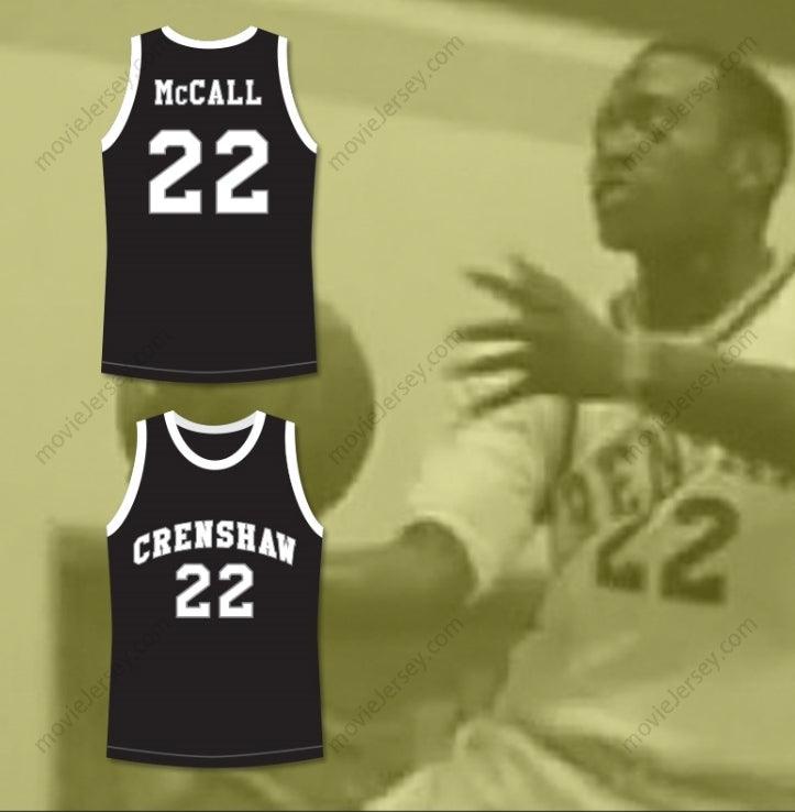 CUSTOM ANY Name Number QUINCY MCCALL 22 CRENSHAW HIGH SCHOOL BLACK BASKETBALL JERSEY LOVE AND BASKETBALL Top Stitched S-6XL