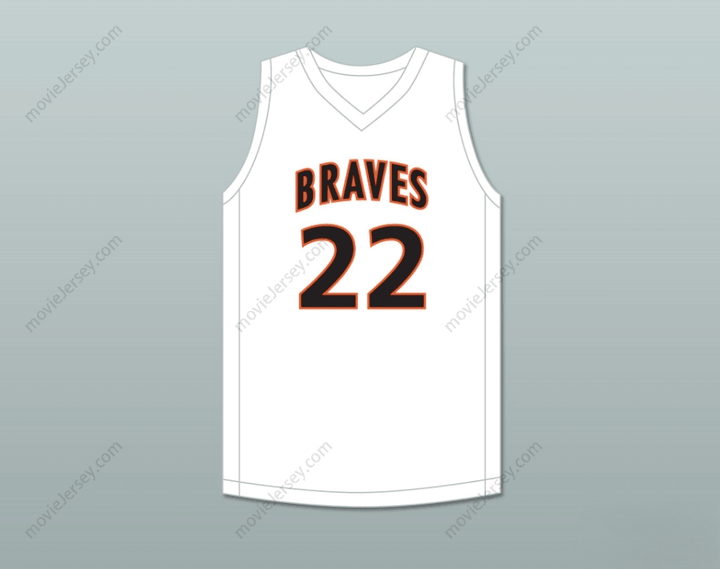 CUSTOM ANY Name Number OTTO PORTER JR. 22 SCOTT COUNTY CENTRAL HIGH SCHOOL BRAVES WHITE BASKETBALL JERSEY 1 Top Stitched S-6XL