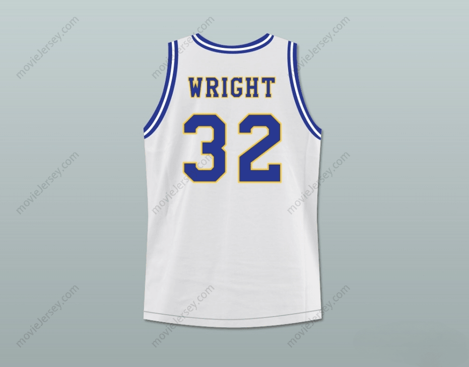 CUSTOM ANY Name Number MONICA WRIGHT 32 CRENSHAW HIGH SCHOOL BASKETBALL JERSEY WITH LOVE AND BASKETBALL PATCH Top Stitched S-6XL