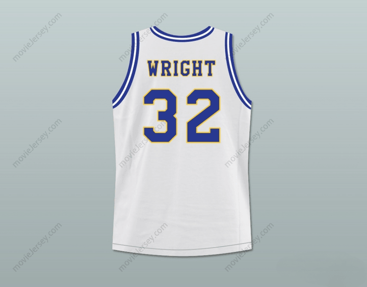CUSTOM ANY Name Number MONICA WRIGHT 32 CRENSHAW HIGH SCHOOL BASKETBALL JERSEY WITH LOVE AND BASKETBALL PATCH Top Stitched S-6XL