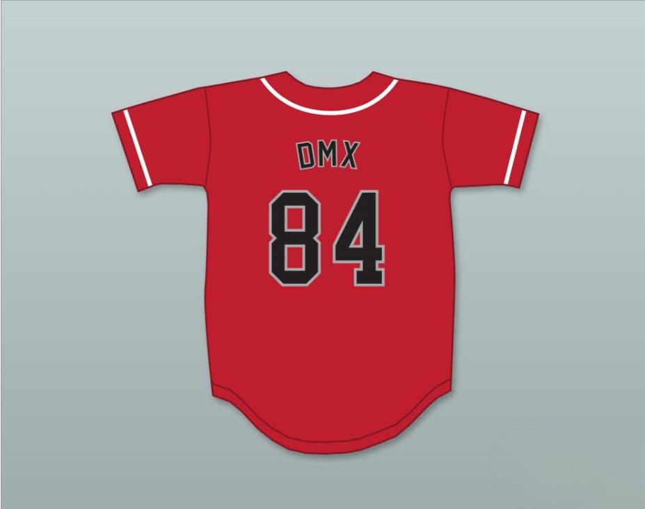 Custom Any Name Number DMX 84 ROUGH RYDERS RED BASEBALL JERSEY Top Stitched S-6XL