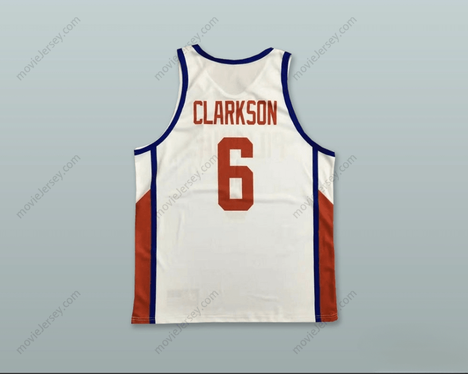 CUSTOM ANY Name Number JORDAN CLARKSON 6 PHILIPPINES WHITE BASKETBALL JERSEY Top Stitched S-6XL