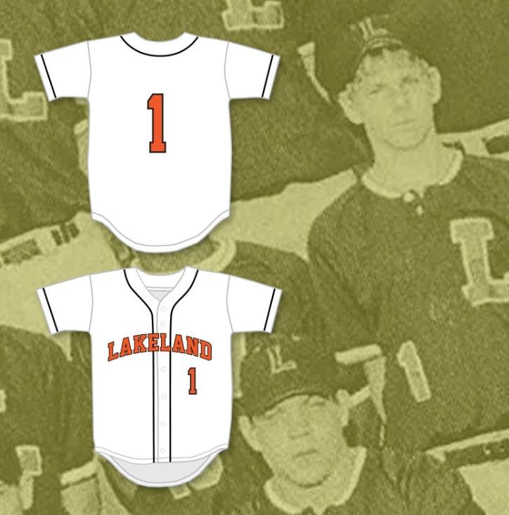Custom Any Name Number CHRIS SALE 1  SENIOR HIGH SCHOOL DREADNAUGHTS WHITE BASEBALL JERSEY 1 Top Stitched S-6XL