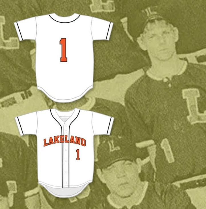 Custom Any Name Number CHRIS SALE 1  SENIOR HIGH SCHOOL DREADNAUGHTS WHITE BASEBALL JERSEY 1 Top Stitched S-6XL