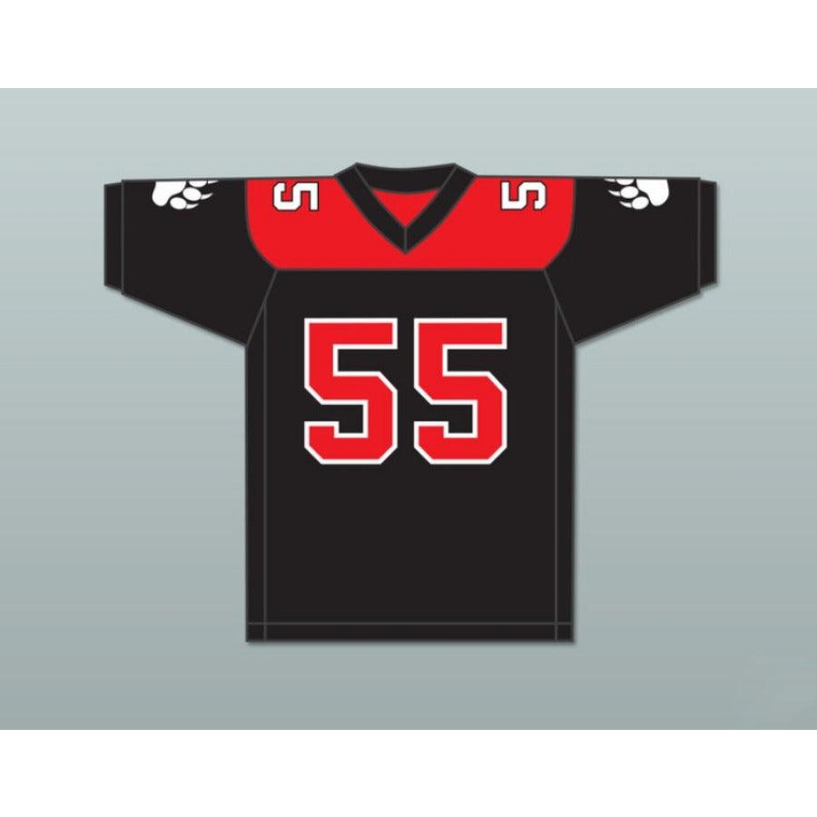 CUSTOM ANY Name Number B.J. CAINE 55 MINNVILLE HIGH SCHOOL GRIZZLIES Football Jersey Top Stitched S-6XL