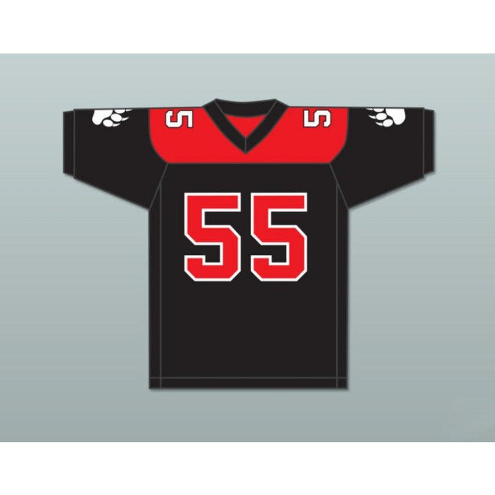 CUSTOM ANY Name Number B.J. CAINE 55 MINNVILLE HIGH SCHOOL GRIZZLIES Football Jersey Top Stitched S-6XL