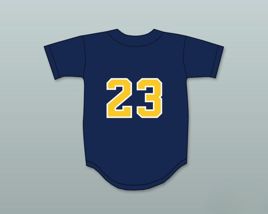 Custom Any Name Number CLAYTON KERSHAW 23 HIGHLAND PARK HIGH SCHOOL SCOTS NAVY BLUE BASEBALL JERSEY 1 Top Stitched S-6XL