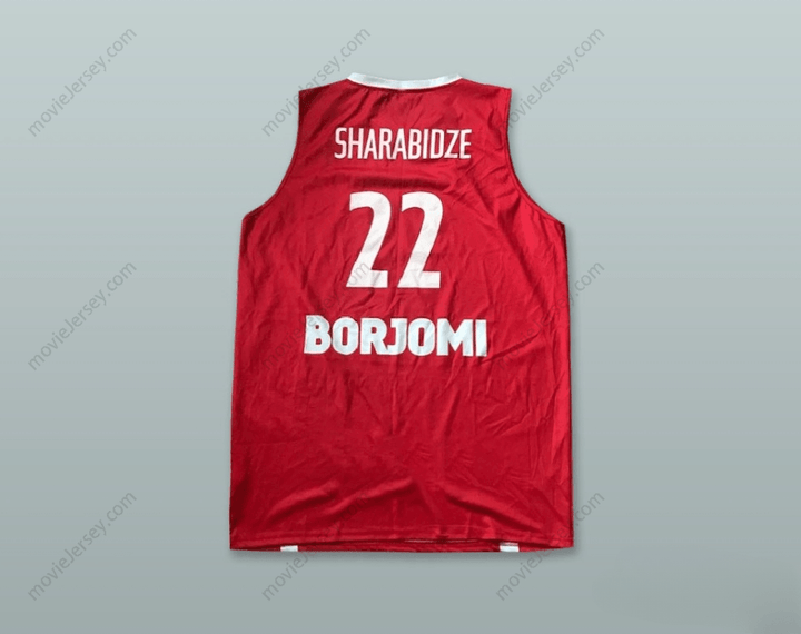 CUSTOM ANY Name Number GIORGI SHARABIDZE 22 GEORGIA RED BASKETBALL JERSEY Top Stitched S-6XL