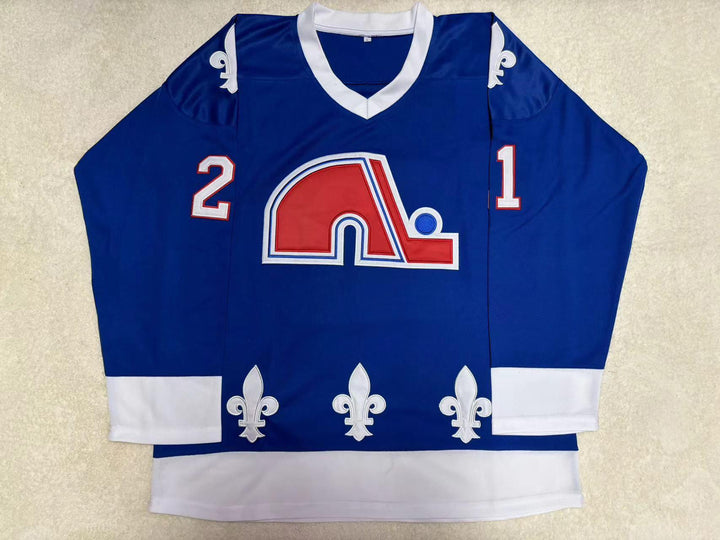 Custom Any Name Number PETER FORSBERG WHA QUEBEC NORDIQUES HOCKEY JERSEY Top Stitched S-6XL