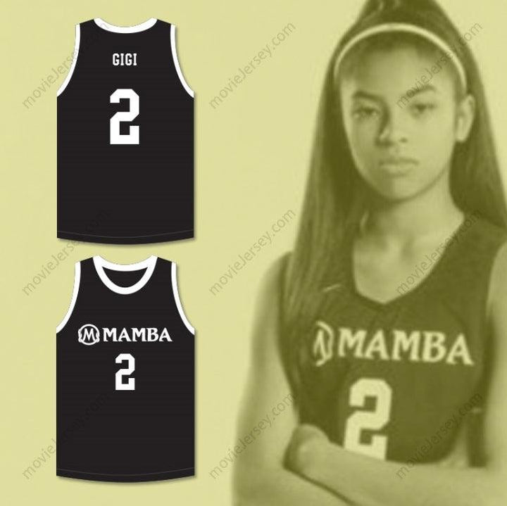 CUSTOM ANY Name Number GIGI 2 MAMBA BALLERS BLACK BASKETBALL JERSEY VERSION 4 Top Stitched S-6XL