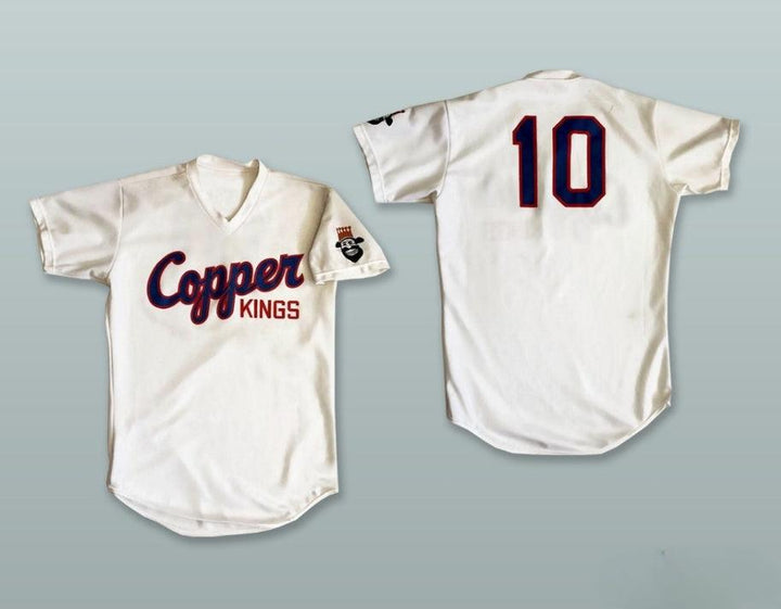 Custom Any Name Number BUTTE COPPER KINGS 10 WHITE BASEBALL JERSEY Top Stitched S-6XL