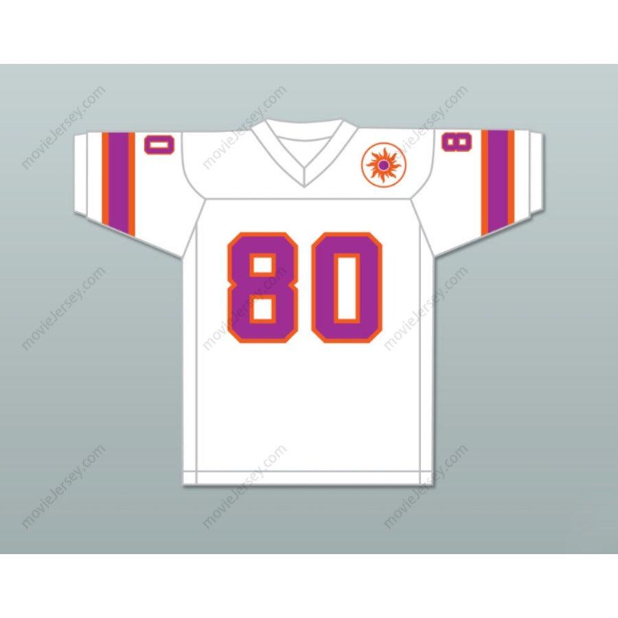 CUSTOM ANY Name Number 1974-75 WFL DAVE WILLIAMS 80 SOUTHERN CALIFORNIA SUN HOME FOOTBALL JERSEY Top Stitched S-6XL