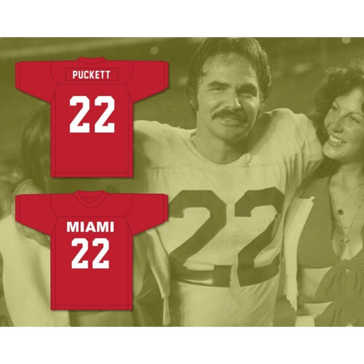 CUSTOM ANY Name Number BILLY CLYDE PUCKETT 22 MIAMI Football Jersey Top Stitched S-6XL