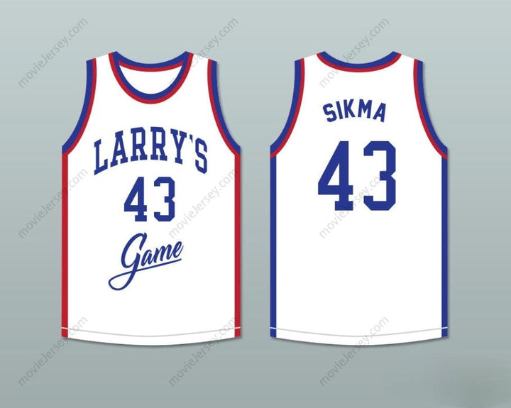 CUSTOM ANY Name Number JACK SIKMA 43 LARRY'S GAME WHITE BASKETBALL JERSEY 1988 CHARITY EVENT Top Stitched S-6XL