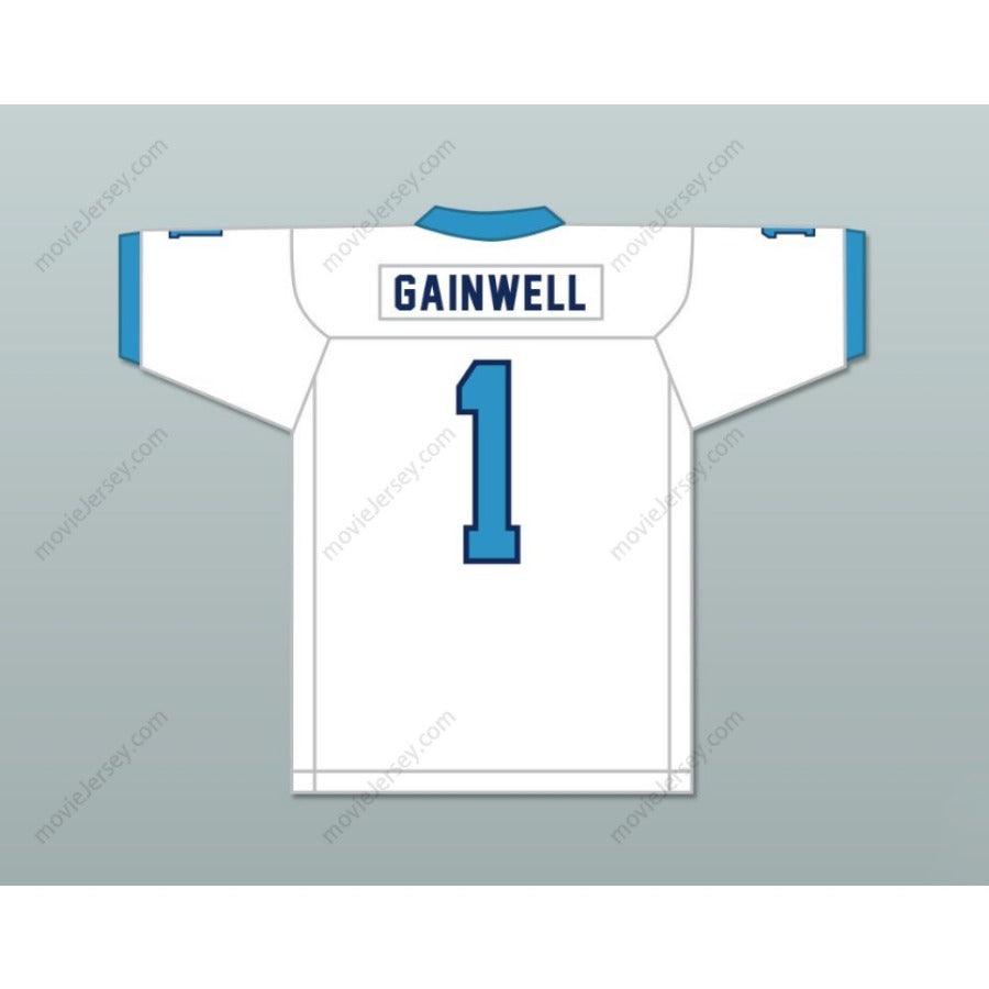 CUSTOM ANY Name Number KENNETH GAINWELL 1 YAZOO COUNTY HIGH SCHOOL PANTHERS FOOTBALL JERSEY Top Stitched S-6XL