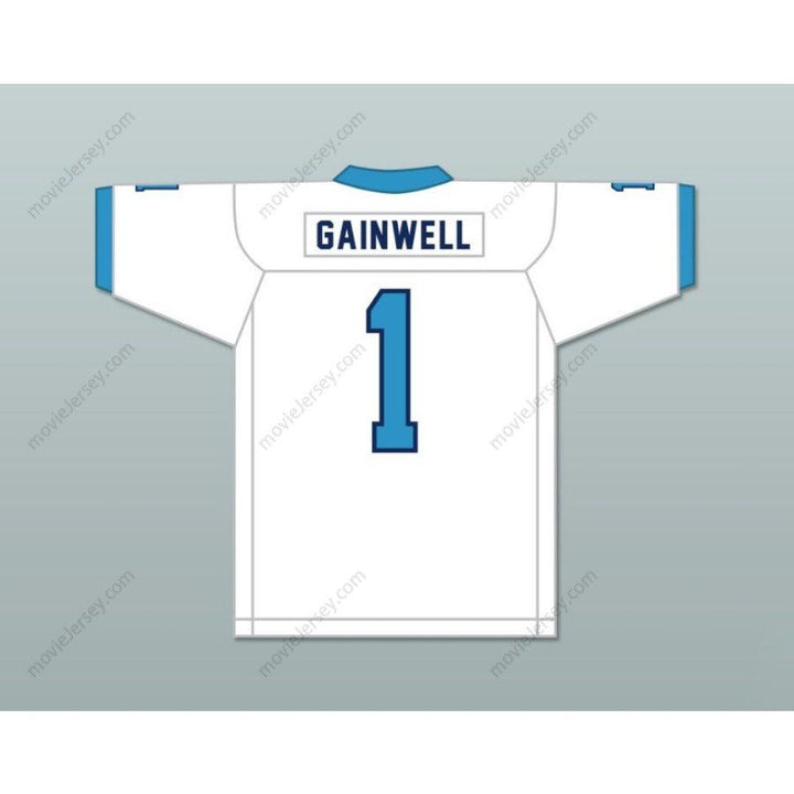 CUSTOM ANY Name Number KENNETH GAINWELL 1 YAZOO COUNTY HIGH SCHOOL PANTHERS FOOTBALL JERSEY Top Stitched S-6XL