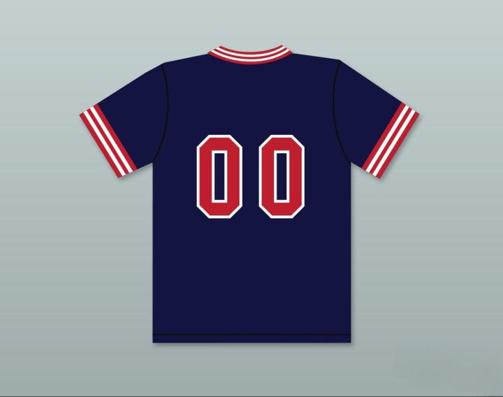 Custom Any Name Number MASCOT HARDBALL 00 PIONEERS AWAY BASEBALL JERSEY HARDBALL SITCOM Top Stitched S-6XL